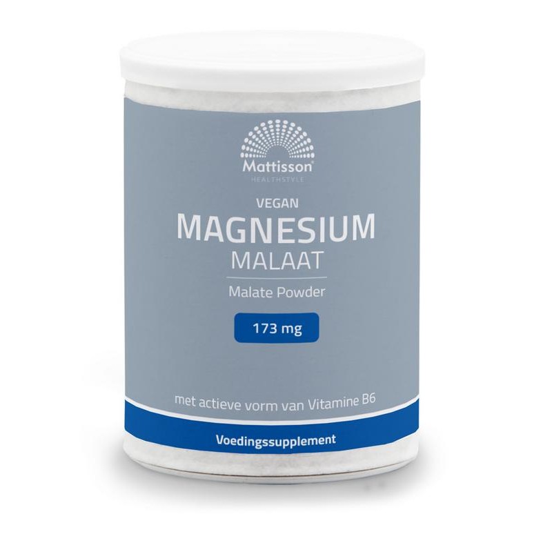 Magnesium Malaat met actieve vorm vit. B6 - Poeder