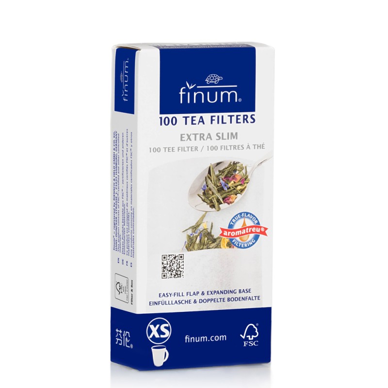 100 Tea Filters -  XS. (Extra Slim)